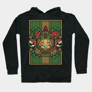 Quinto Sol prehispanico MexArt Hoodie